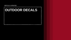 Outdoor Decals, Digital Decals, Equipment Labels