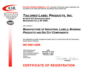 TLP ISO 9001 Certificate