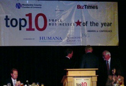 number 1 in waukesha county, TLP Top 10 Businesses of The Year, Tailored Label Products Top 10 Businesses of The Year