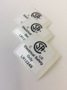 CSA Label with TLP, CSA Warning Label, CSA Labels, CSA Warning Labels