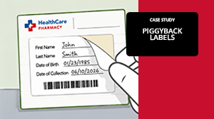 Piggyback labels for medical and pharmaceutical applications